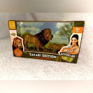 New Dr. Gabby Wild Adventure Safari Edition Panthera Leo 2pc Set Mama Baby Lion